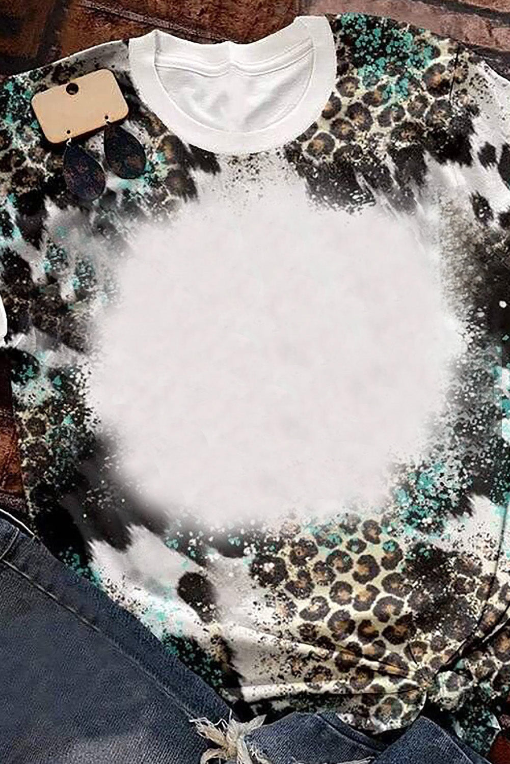 Blank Apparel- Western Fashion Bleached T-Shirt