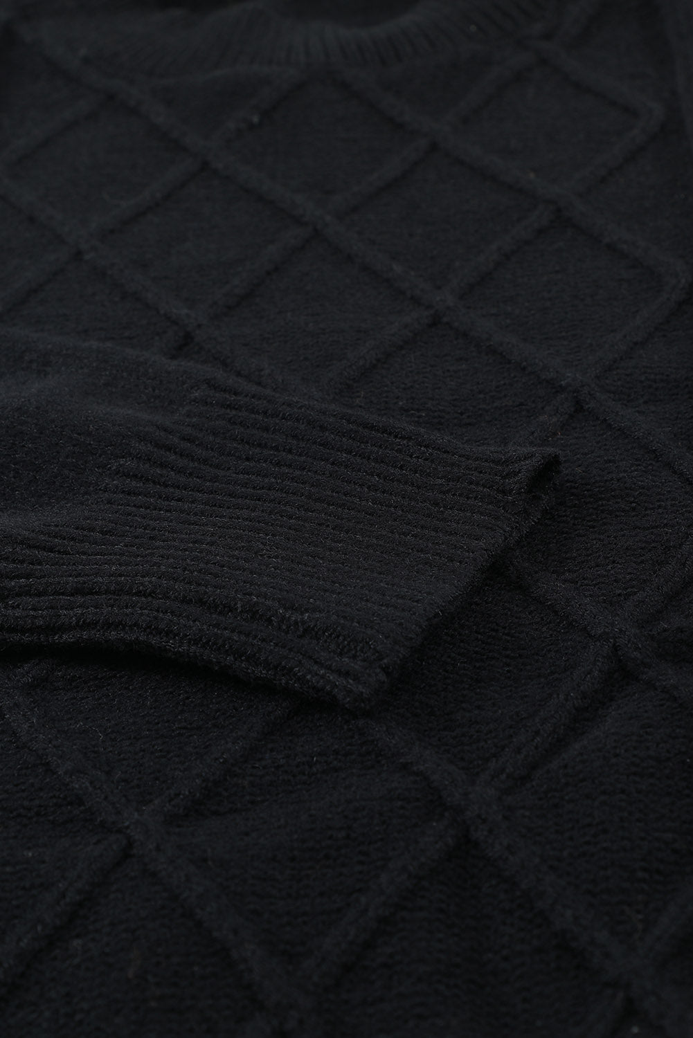 Geometric Texture Bodycon Sweater Dress