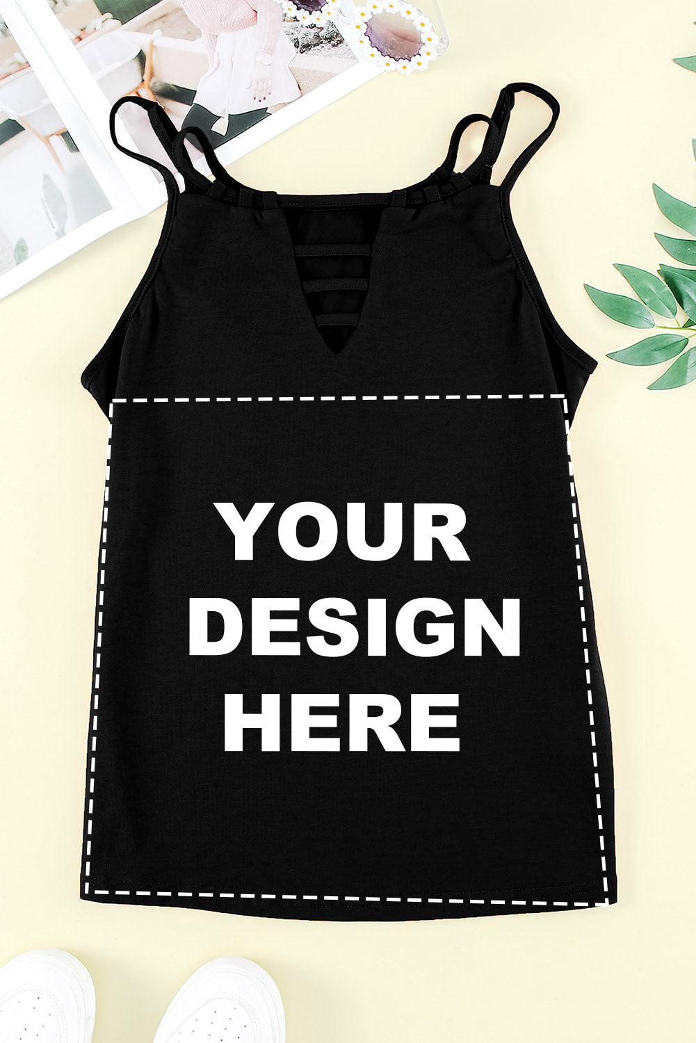 Ladder Hollow-out Tank Top