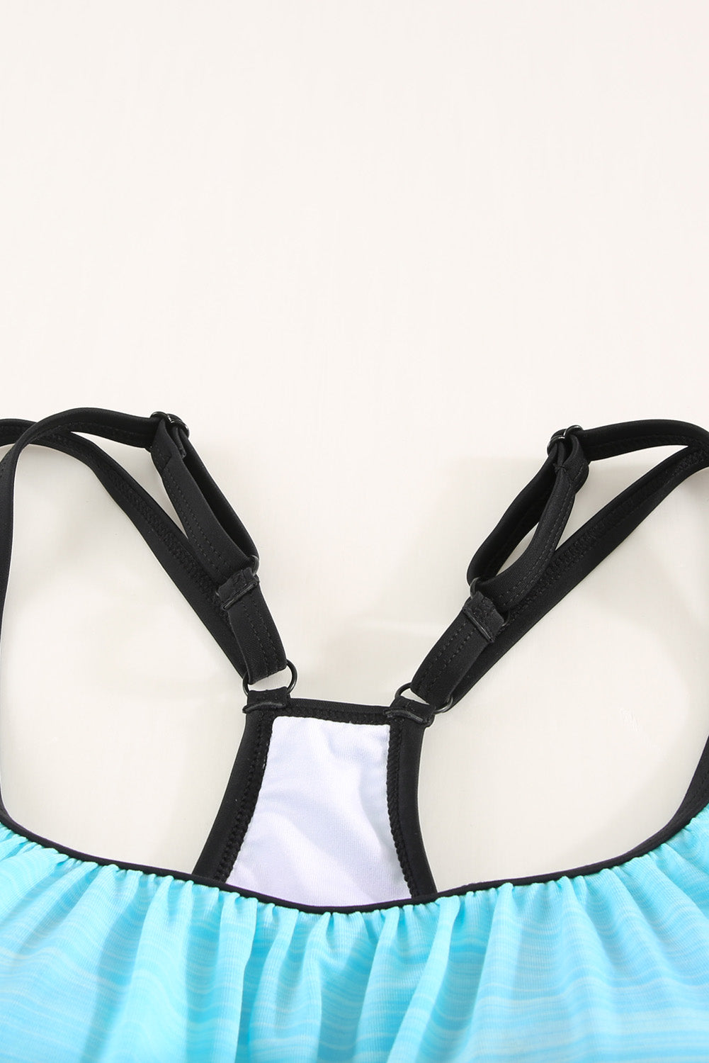 Plants Printed Lined Tankini Swimsuit