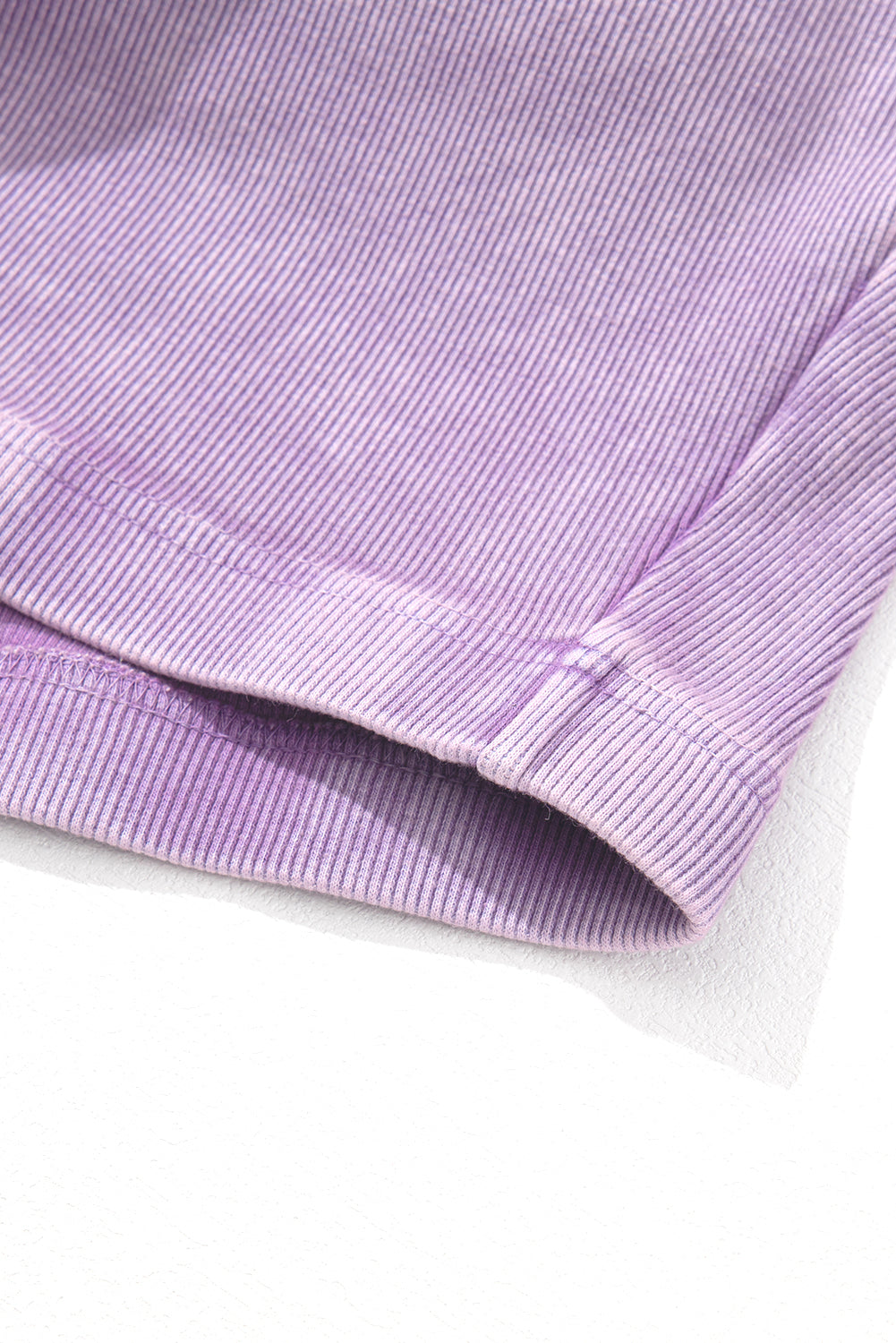 Pink Ribbed Mineral Wash Racerback Cropped Tank Top