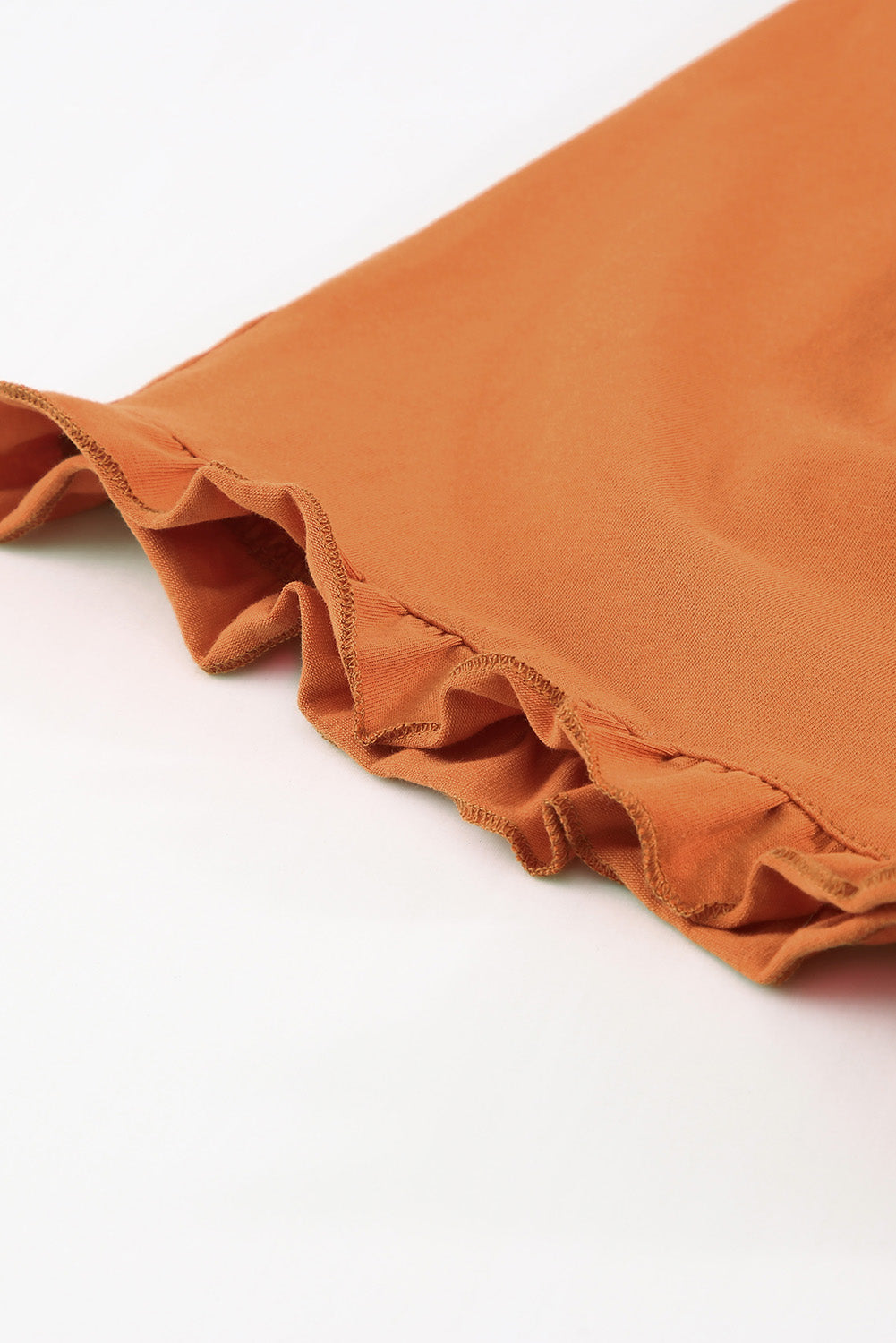 Crew Neck Tank and Drawstring Ruffled Shorts Lounge Set