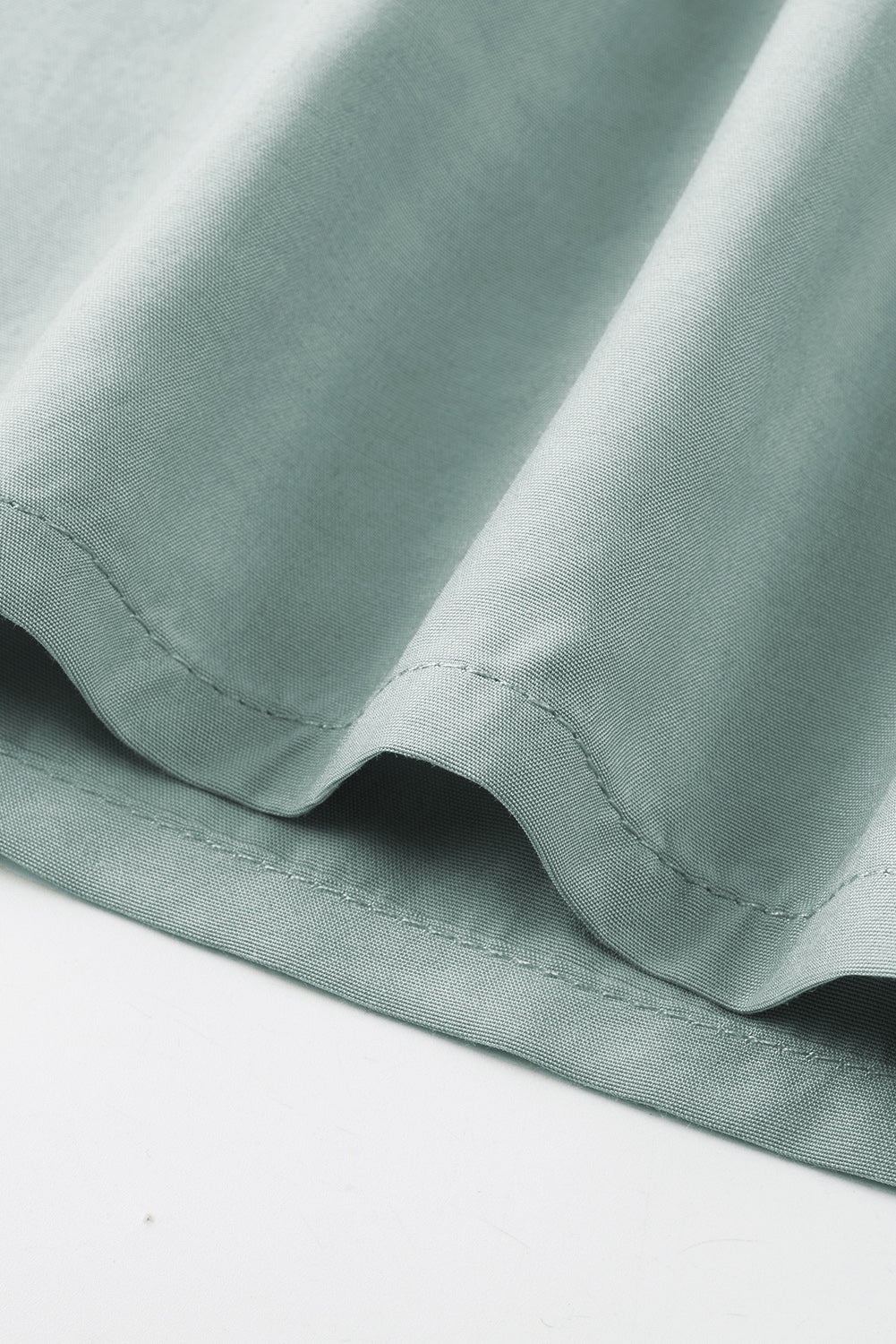 Green Drak Green Crochet Trim Hollow-out Blouse