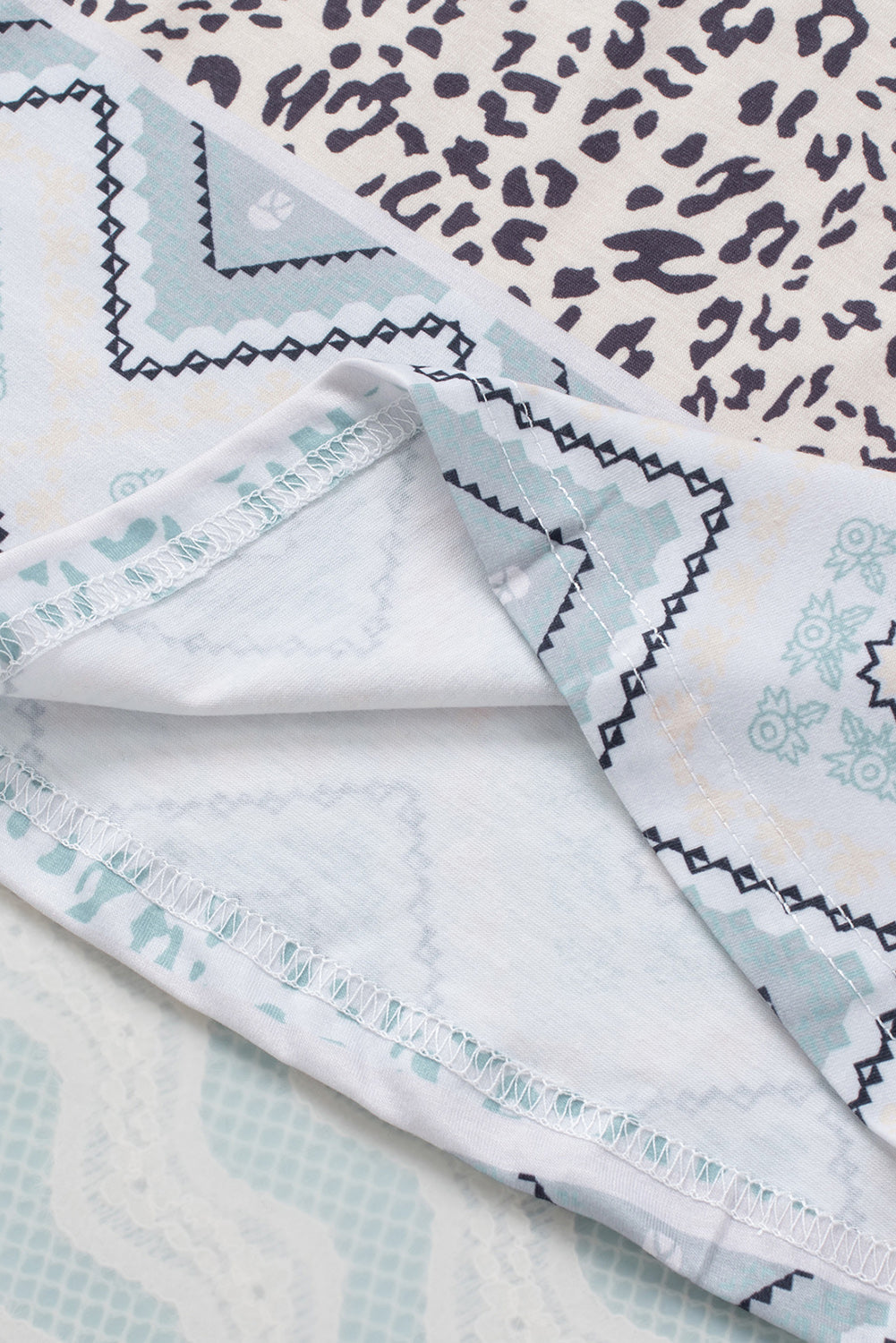 Retro Geometric Leopard Print Tank