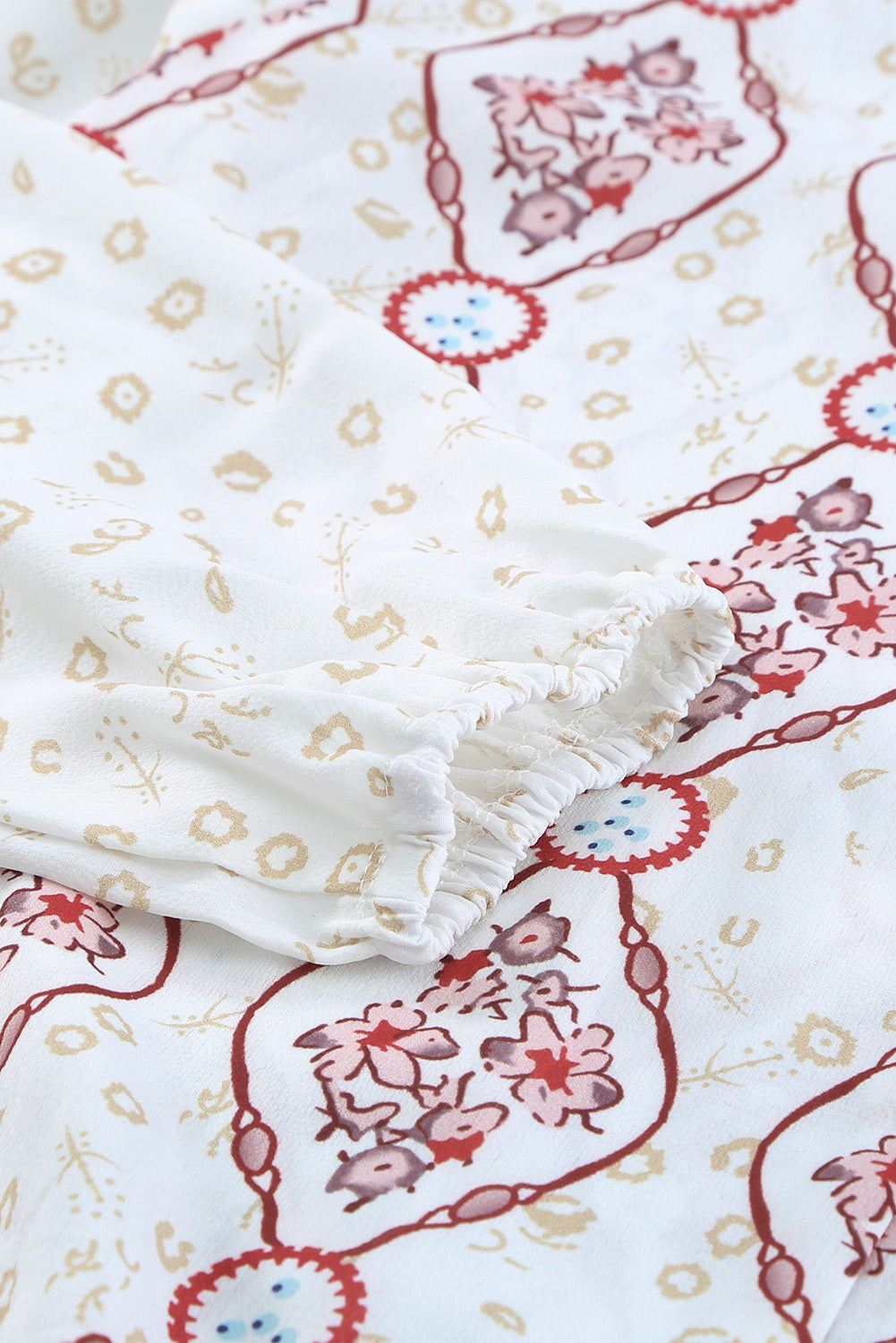 Floral Print Button-up Slim-fit Long Sleeve Shirt