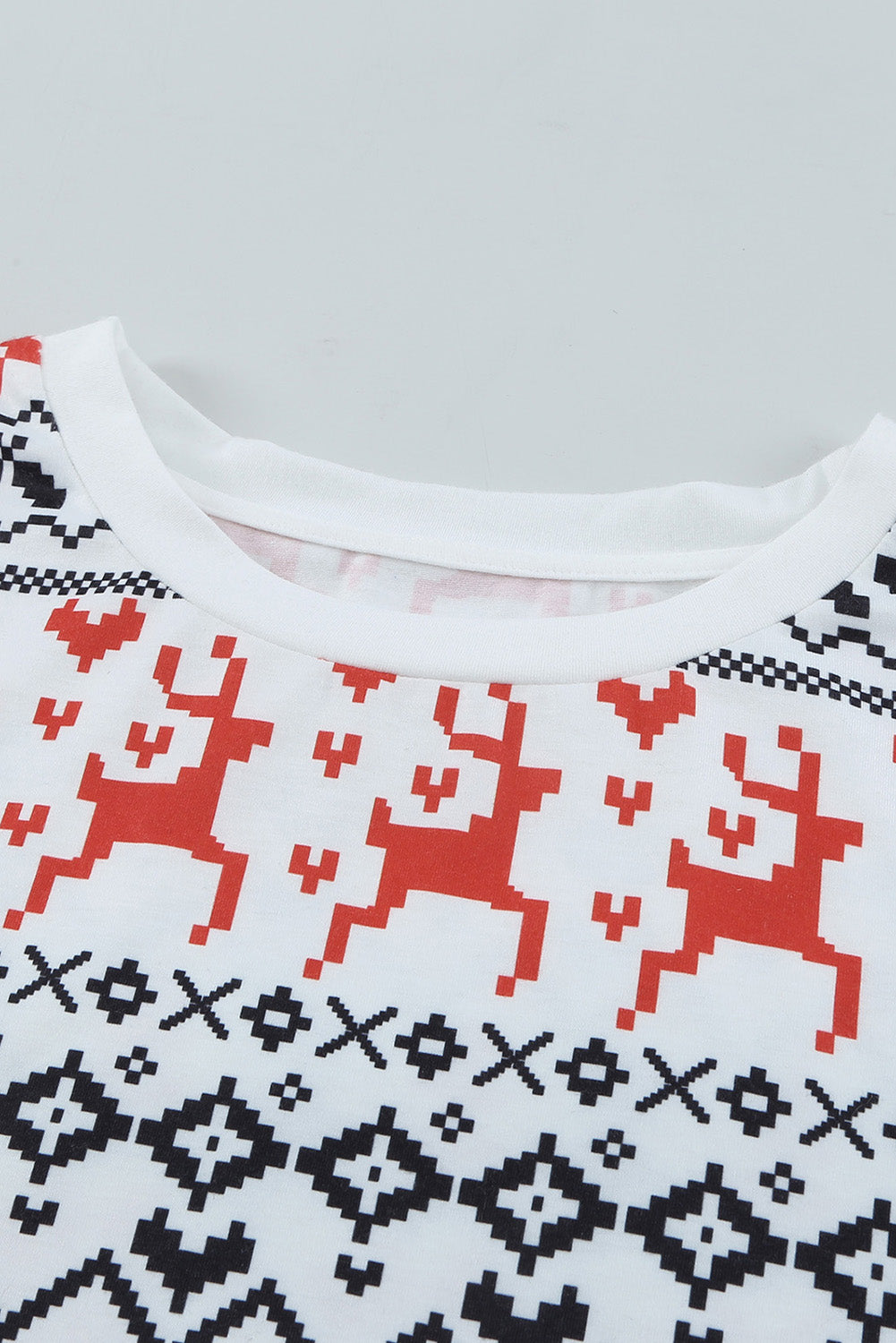 Multicolor Multicolor Christmas Graphic Print Long Sleeve Top