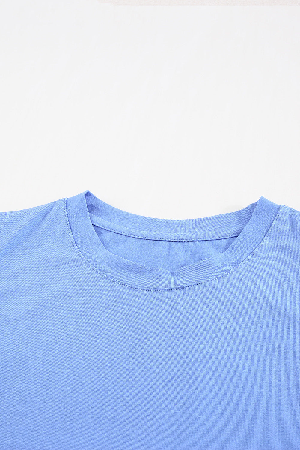 Crew Neck Tank and Drawstring Ruffled Shorts Lounge Set