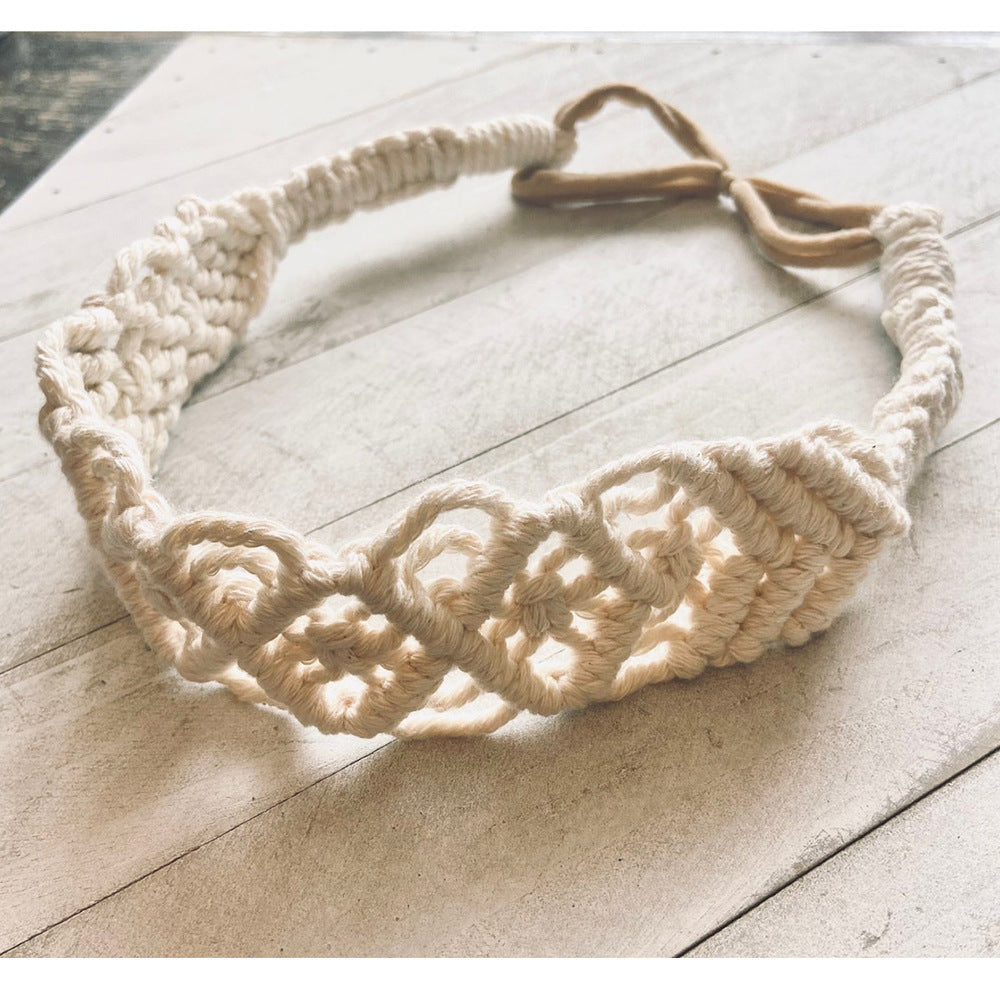 New Boho Hand Braided Cotton Rope Headband