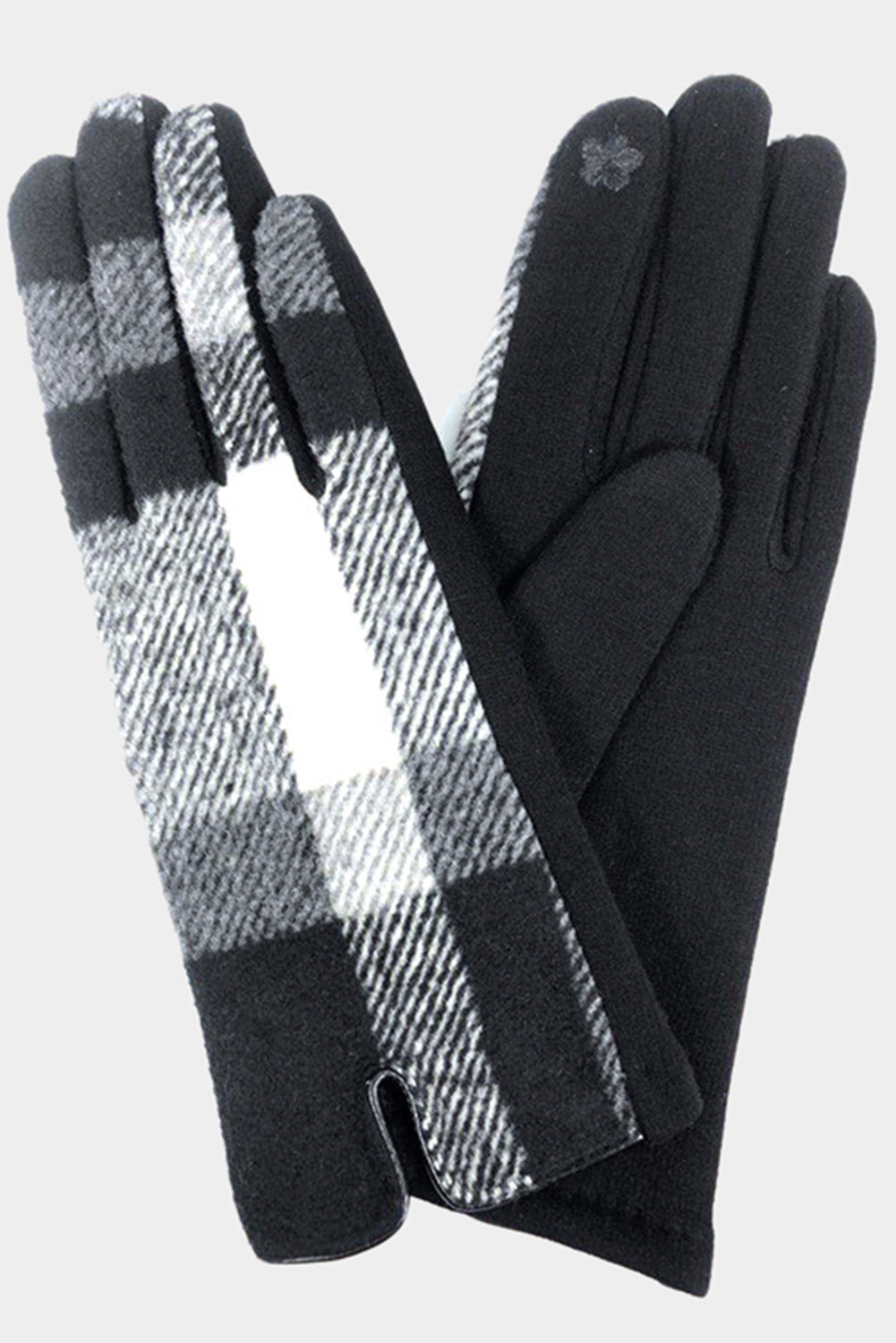 Screen Touch Plaid Gloves