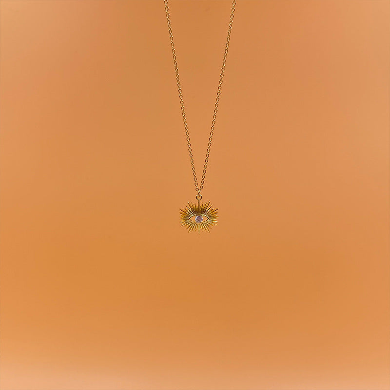 Boho Evil Bllue Eye Necklace For Women Men Snake All-seeing