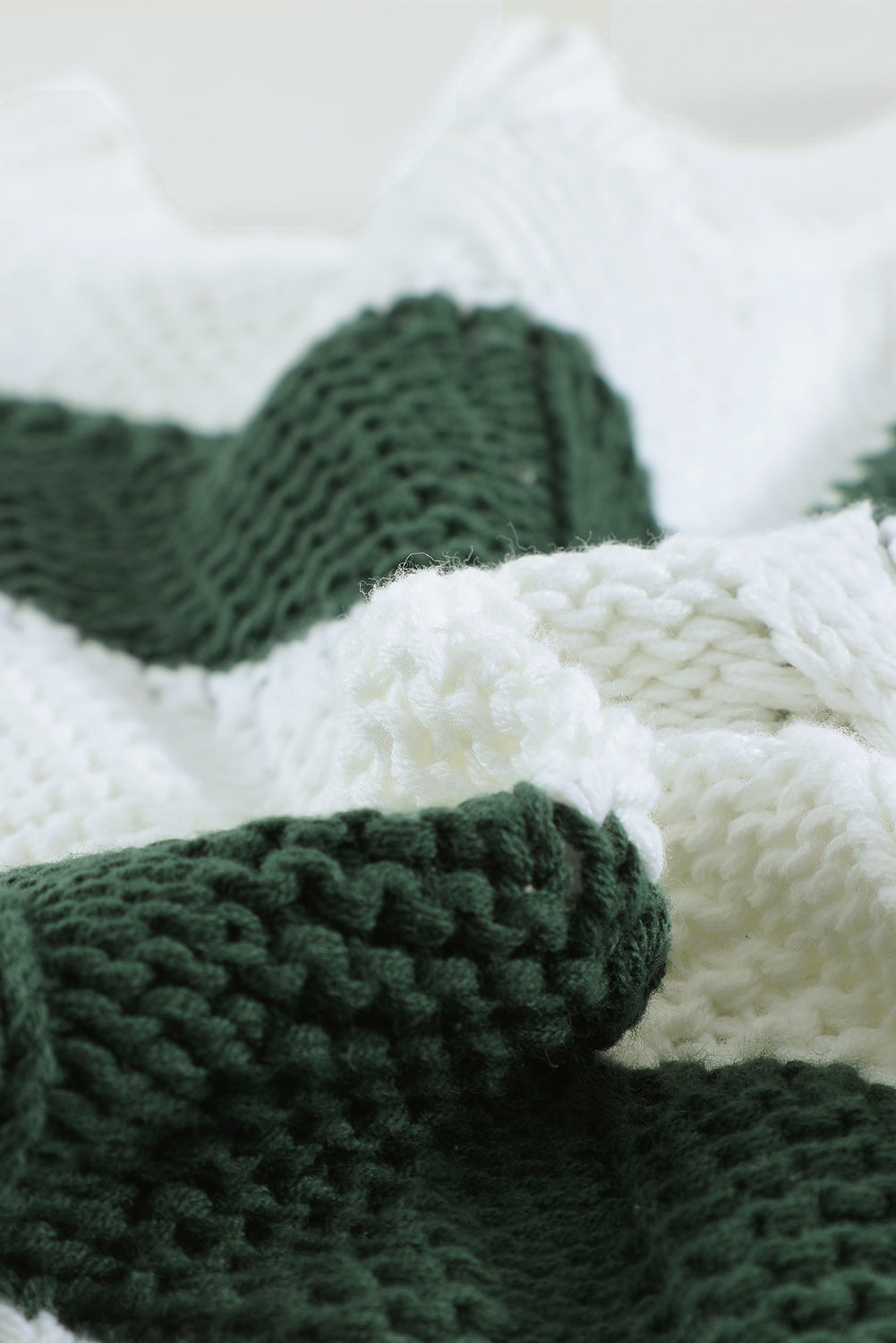 Color Block Drop Shoulder Oversize Sweater