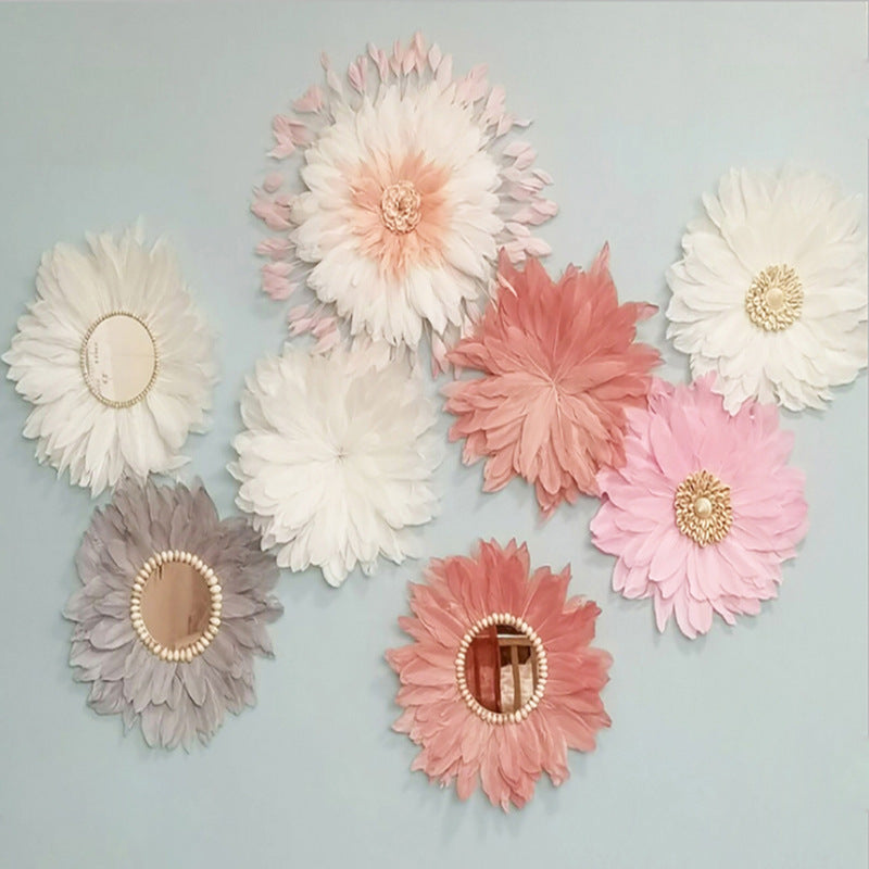 Feather Mirror Pendant Shooting Prop Pendant