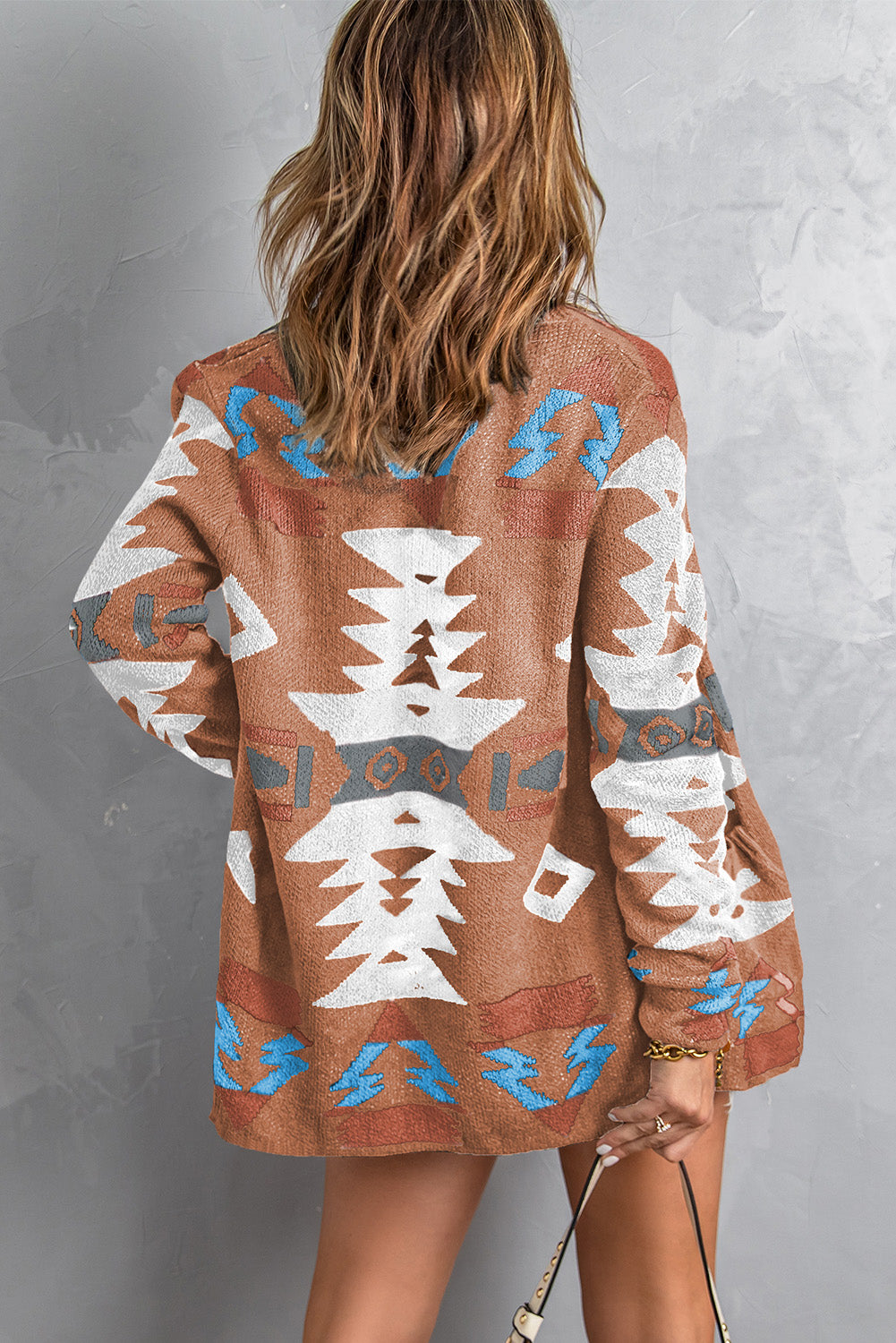 Moraga Pocketed Aztec Cardigan