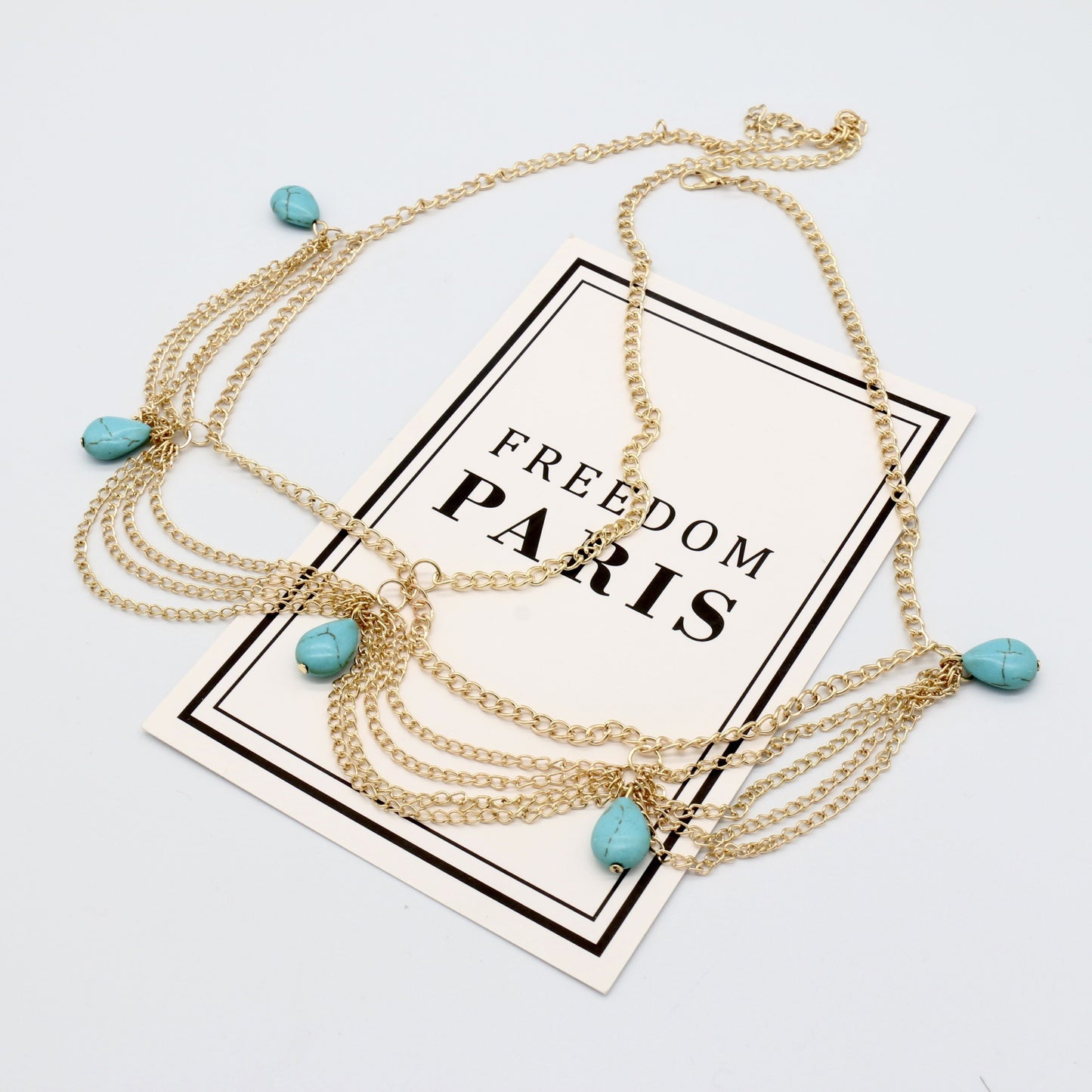 Bohemian Ethnic Style Turquoise Tassel Headband