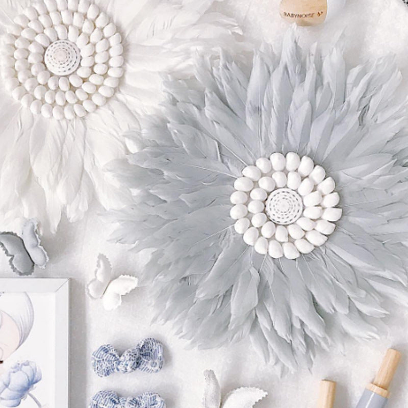 Feather Mirror Pendant Shooting Prop Pendant