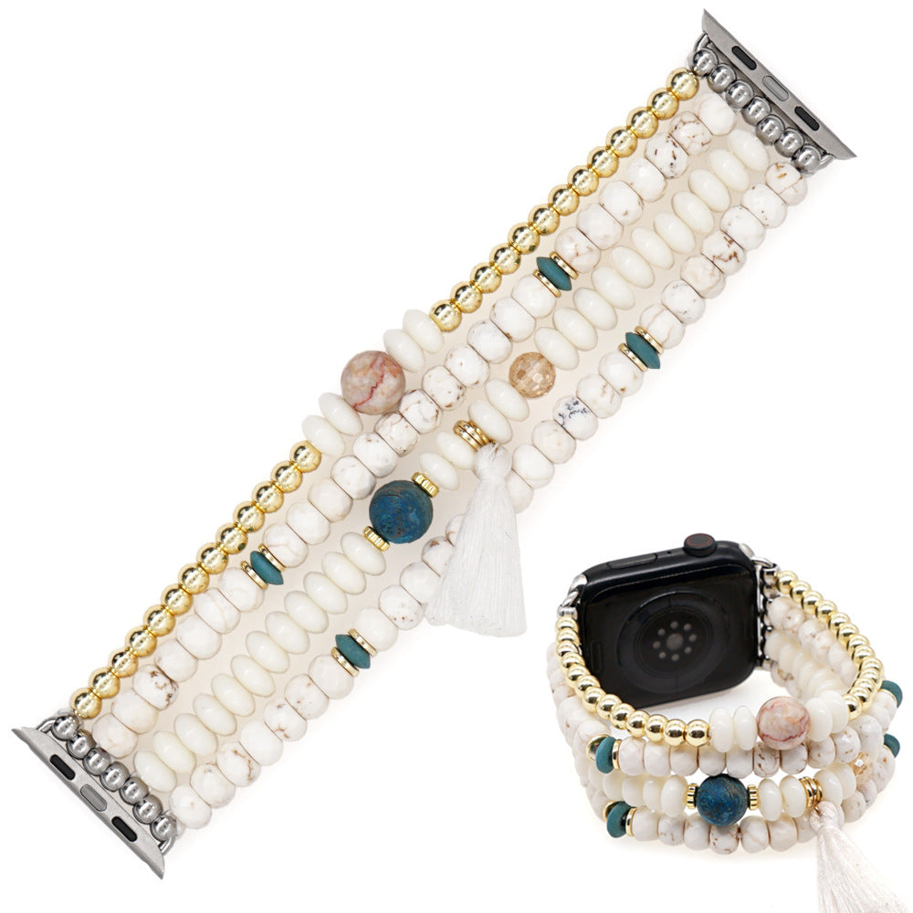Boho Semi-Precious Stone Statement Beaded Strap