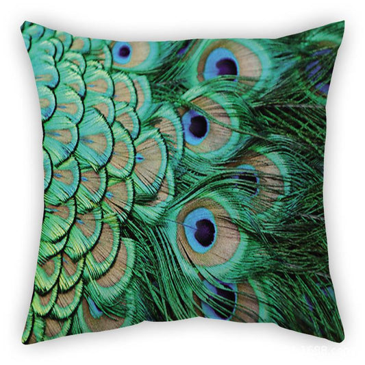 Peacock Printed Sofa Cushion Cover Amazon