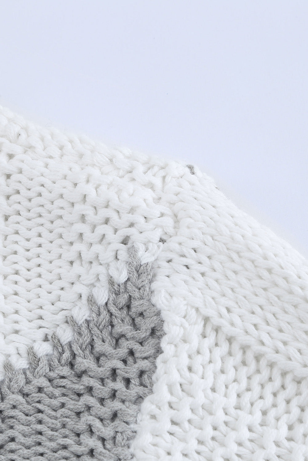 Color Block Drop Shoulder Oversize Sweater