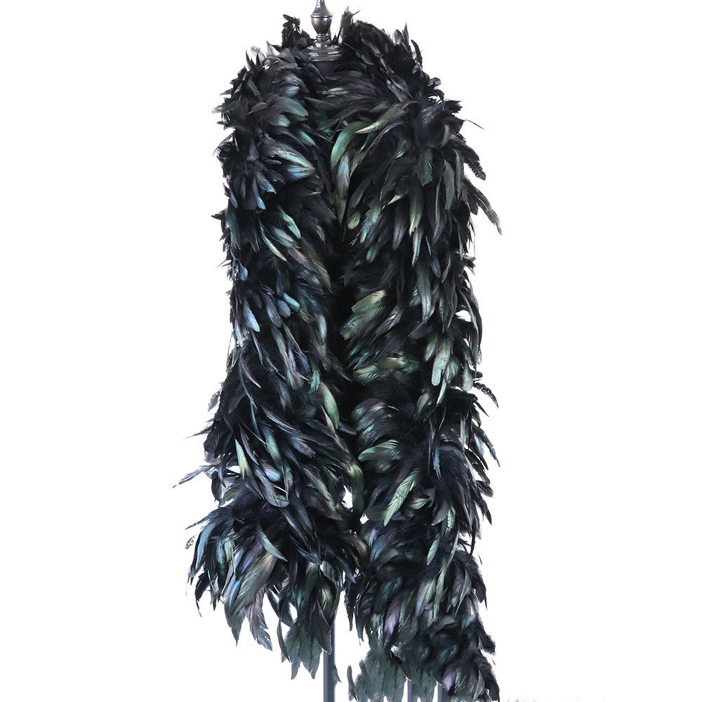 Catwalk Dress Up Colorful Chicken Feather Scarf Props