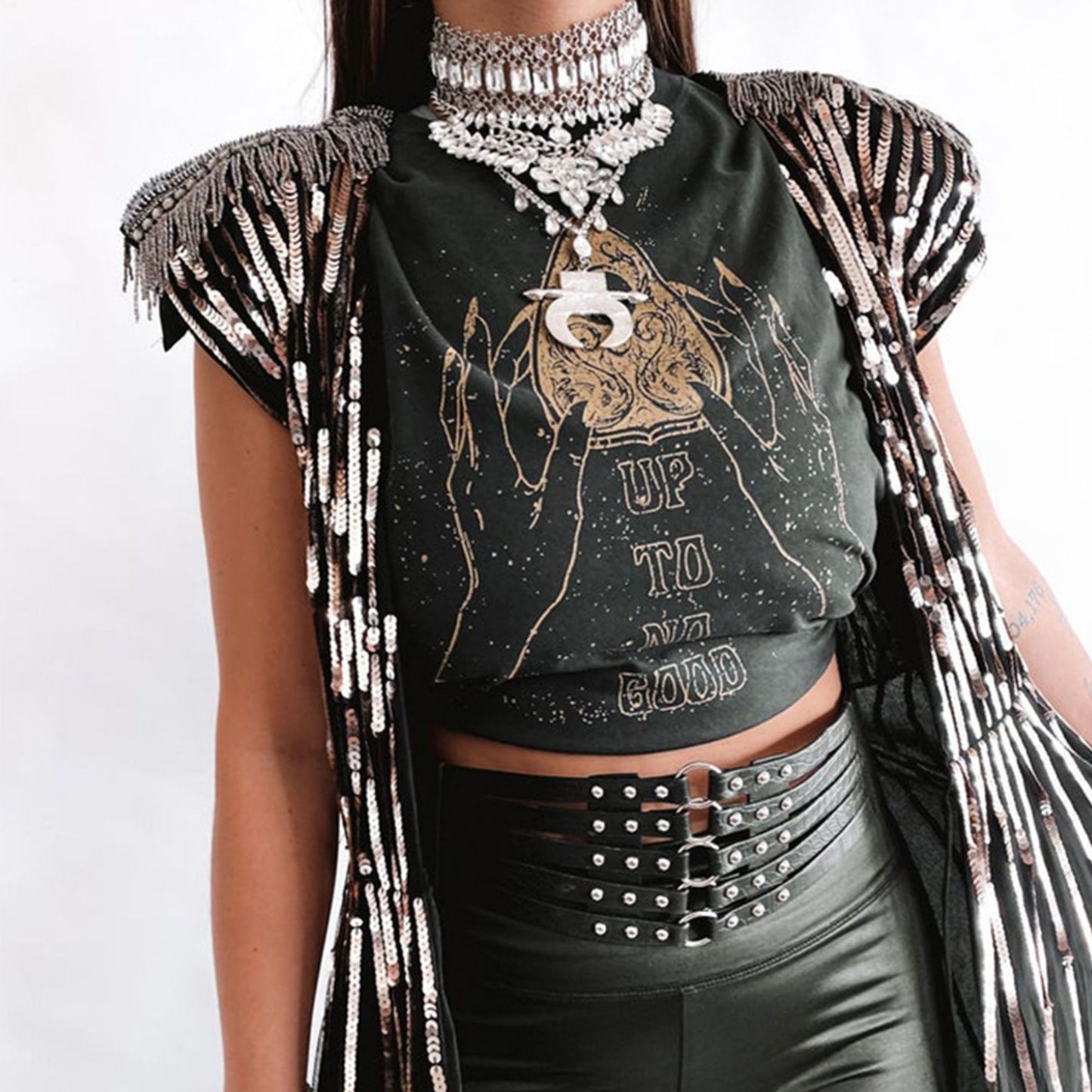 Dropped Short Sleeve Side Slit T-Shirt Summer Loose Top