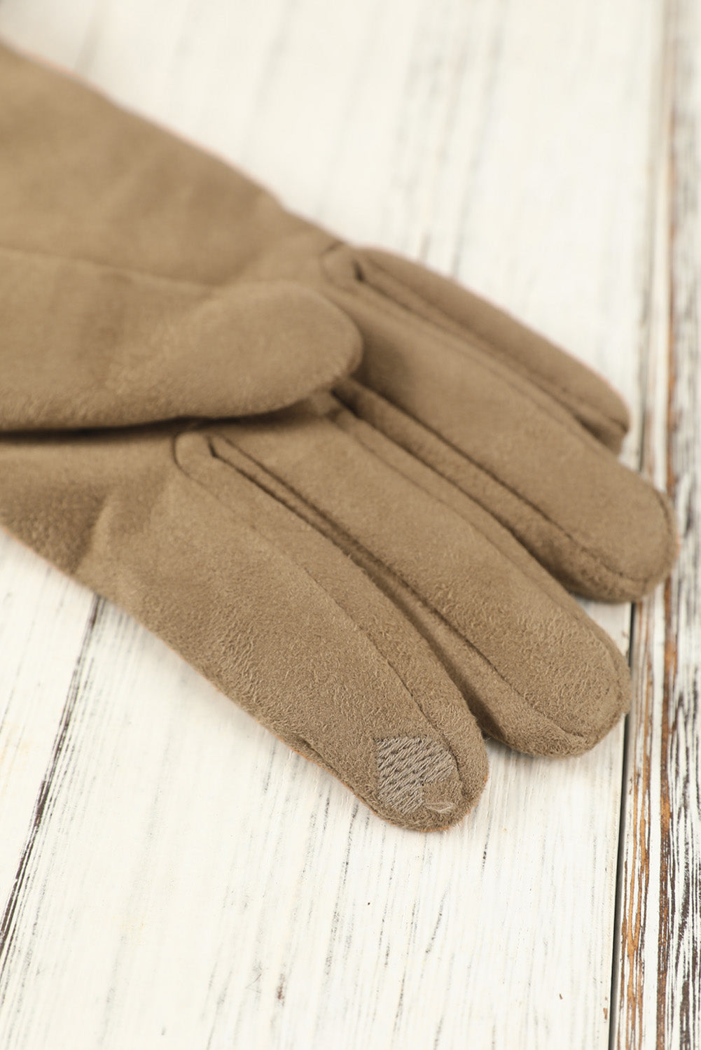 Suede Plush Lined Touch Screen Glove