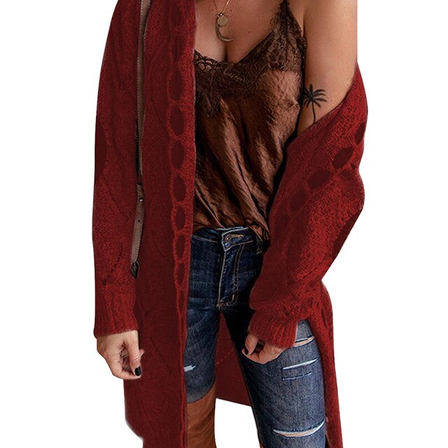 Color Block Sweater Long Sleeve Cardigan Sweater