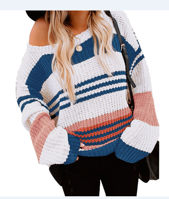 Casual loose crew neck sweater