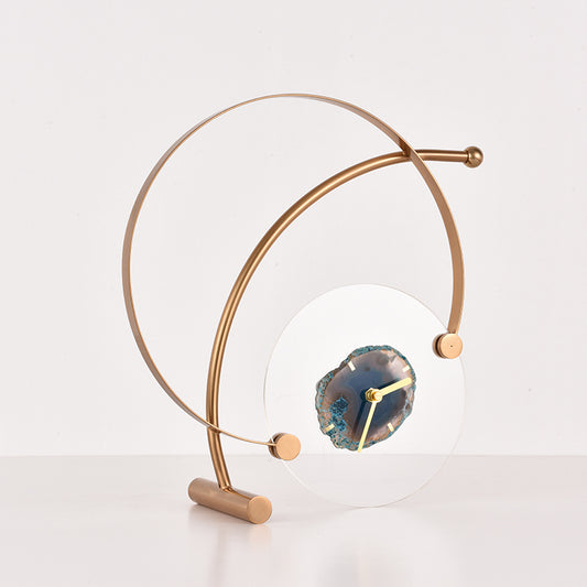 Nordic Creative Metal Decoration Clock Desktop European Style
