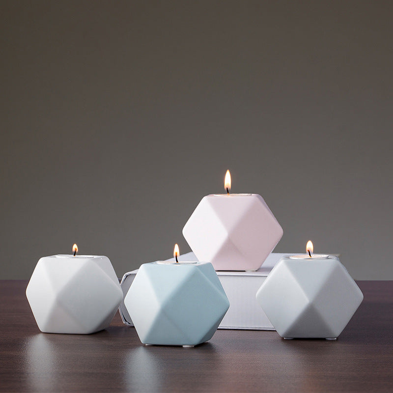 Nordic ceramic candlestick creative retro ins decoration wholesale