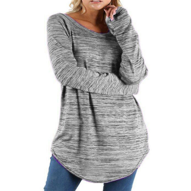 Loose round neck top