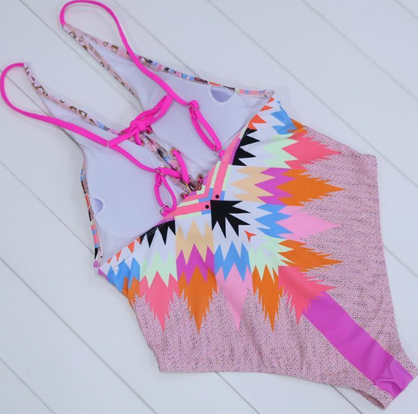 Fashion Ethnic Boho  Tones Swimsuit