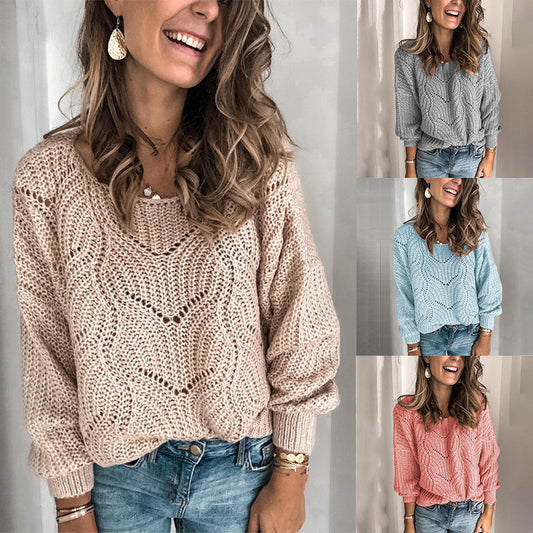 Mohair pullover cutout sweater