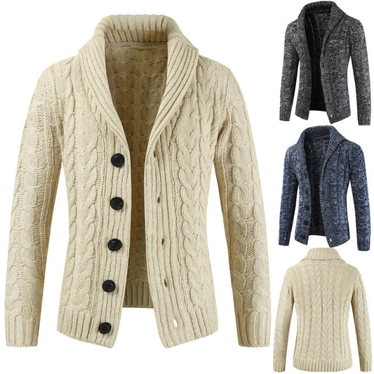 Stylish loose knit cardigan jacket