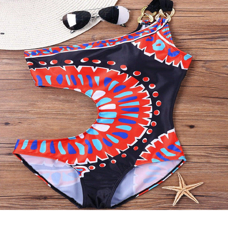 Indian style printed swimsuit