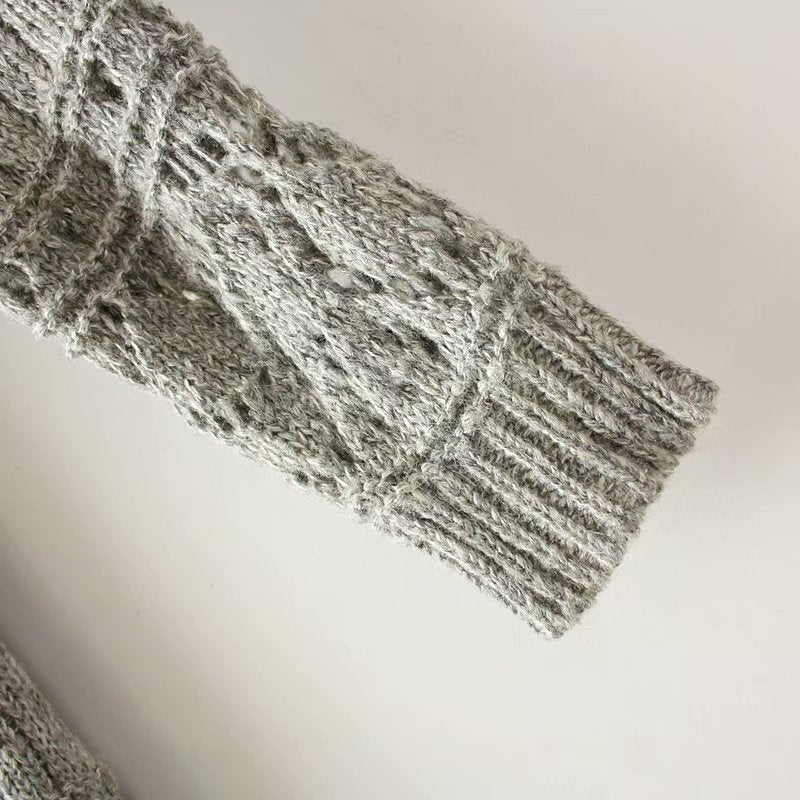 Openwork sweater
