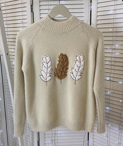 Small fragrance knitted mink sweater