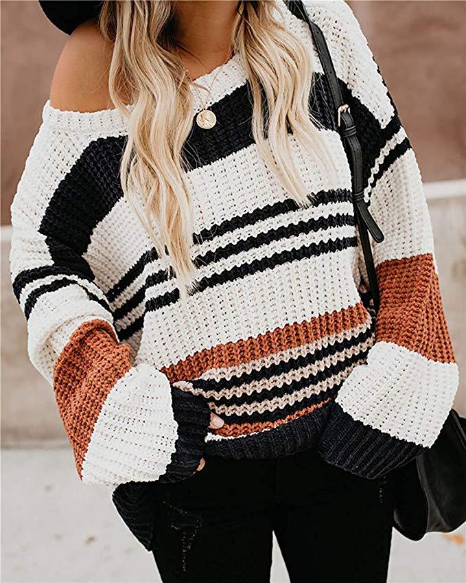 Casual loose crew neck sweater