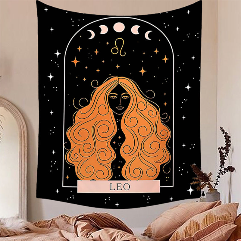 The Background Of The Sun Moon And Stars Decorates The Room Tapestry