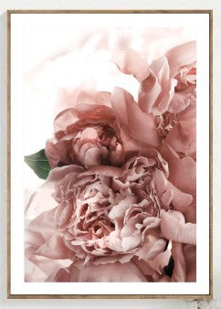 Nordic abstract leaves flowers hanging painting heart