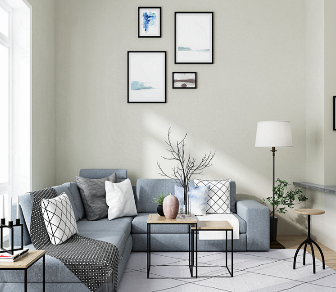 Nordic style solid color wallpaper