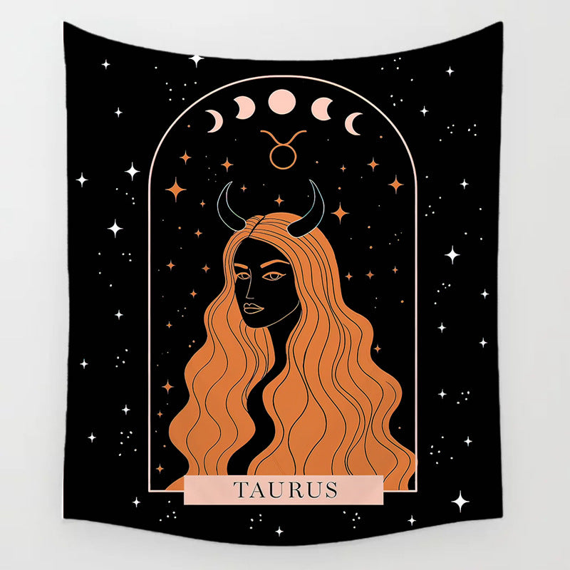 The Background Of The Sun Moon And Stars Decorates The Room Tapestry