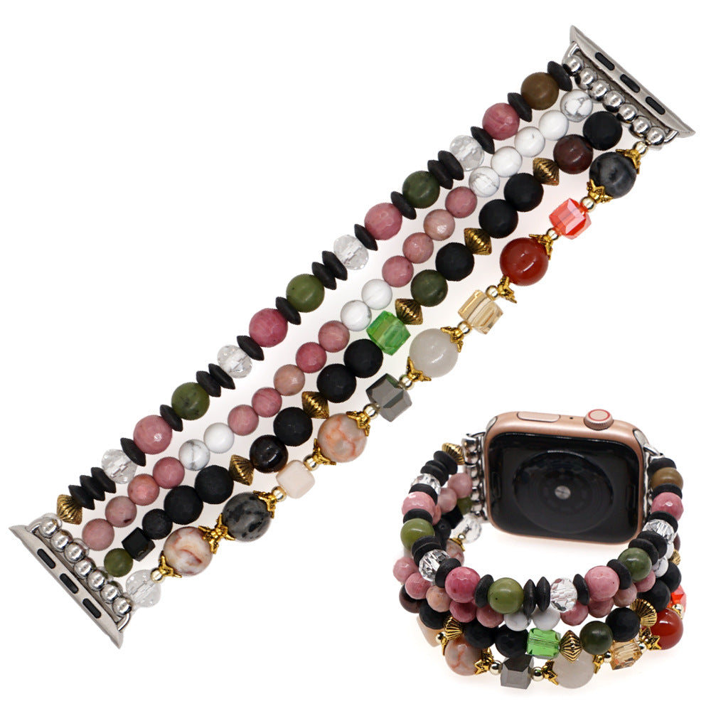 Boho Semi-Precious Stone Statement Beaded Strap