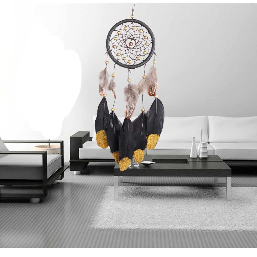 Dream catcher feather wind chime