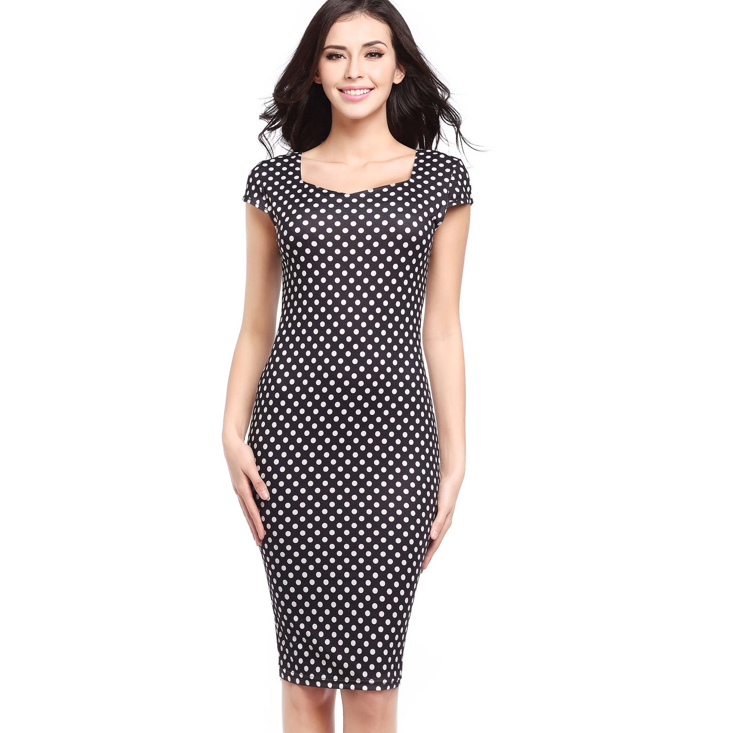 USA SIZE Fashion square collar sexy slim feather print bag hip dress pencil skirt