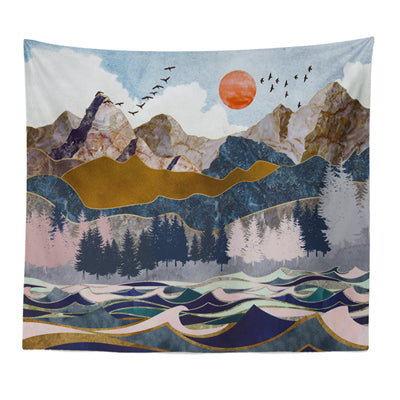 Nordic Style Ins Decorative Cloth Tapestry Background