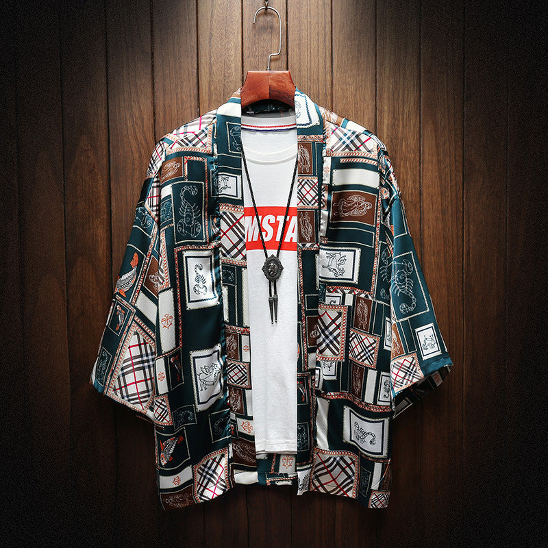 Summer ethnic style men's cardigan