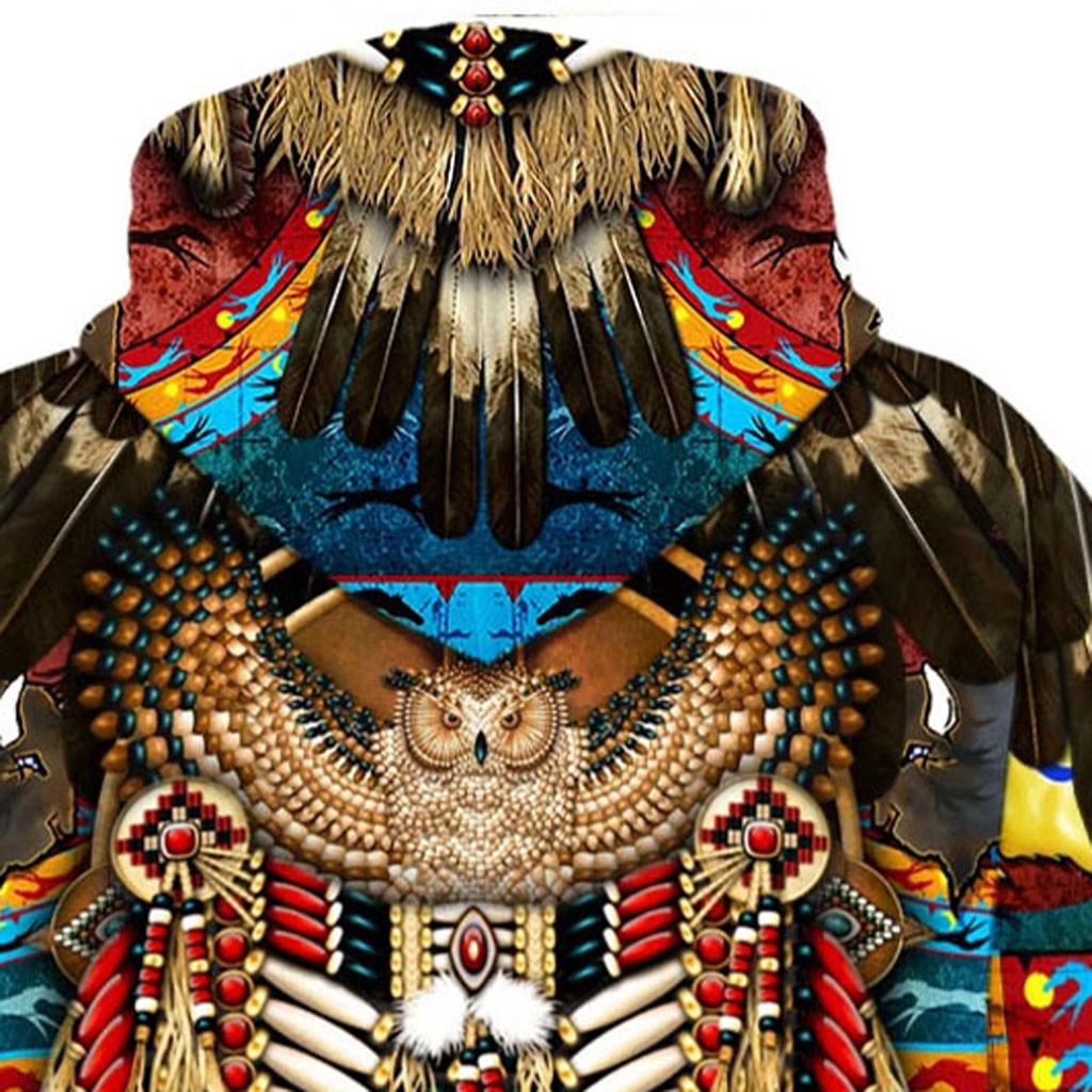 Indian Style Hoodie Digital Printing European And American Men's Sweater