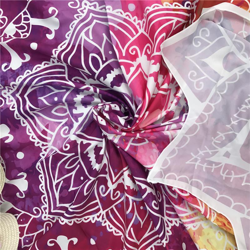 Bohemian Indian Lotus Mandala Roundie