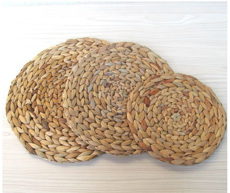Nordic Straw And Rattan Round Wall Decoration Pendant