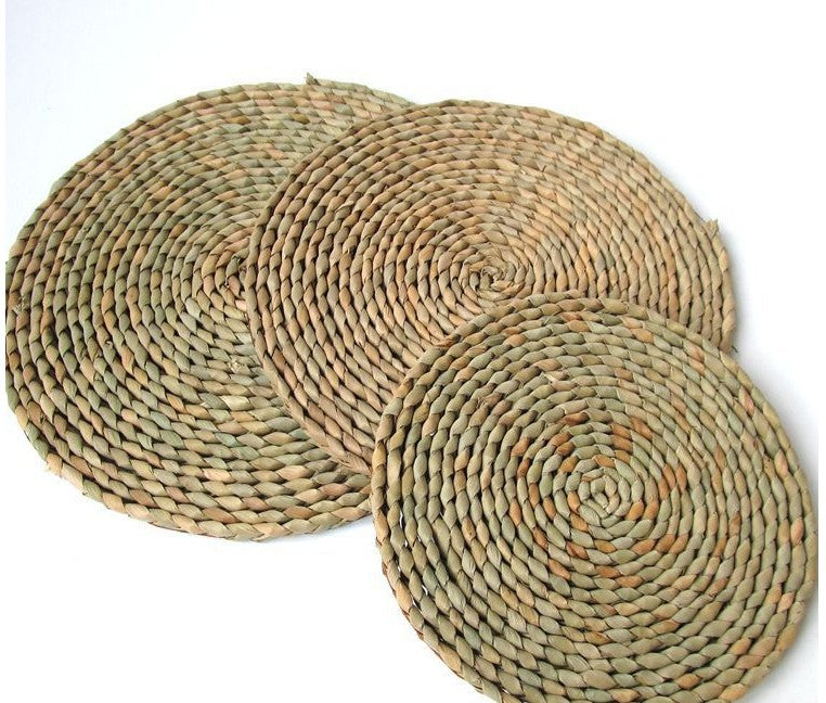 Nordic Straw And Rattan Round Wall Decoration Pendant